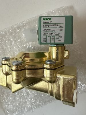 ASCO SCE238D008EMO.24/DC - ブラスボディ,EPDM,G1/2,2/2 NC,シリーズ238 電磁弁 パイロット操作 パイロット内蔵