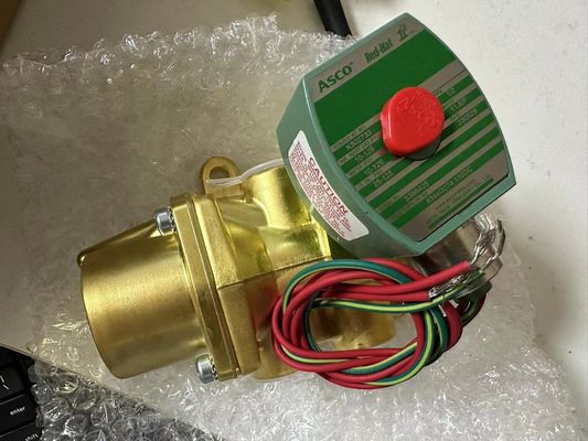 8344G074 110V エマーソン ASCO 電磁弁 4 方向 1/2 " NPT シングル電磁弁 銅体