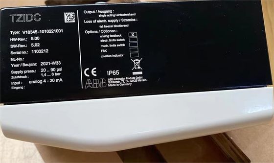 V18345-1010221001 ABB バルブポジショナー TZIDC 電動気圧 V18345