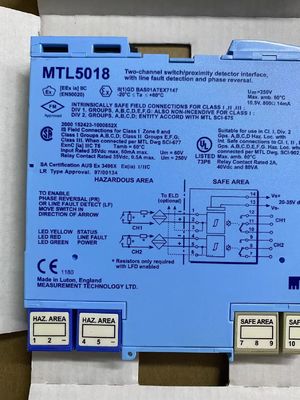 MTL5018 MTL 機器 接近感知器 インターフェース チャンネル数 2