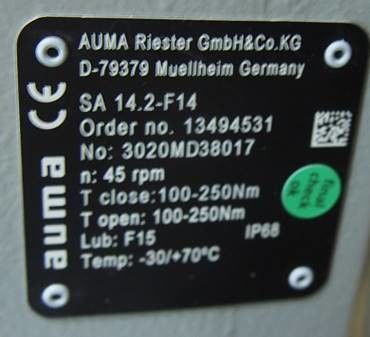 SAR 14.2-F14 AUMA SAR 07.2 SAR 14.6 AUMAアクチュエータ部品