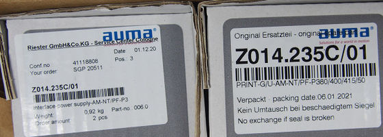 Auma Z014.235C-01 パワーボードアクチュエータ 部品 修理 交換