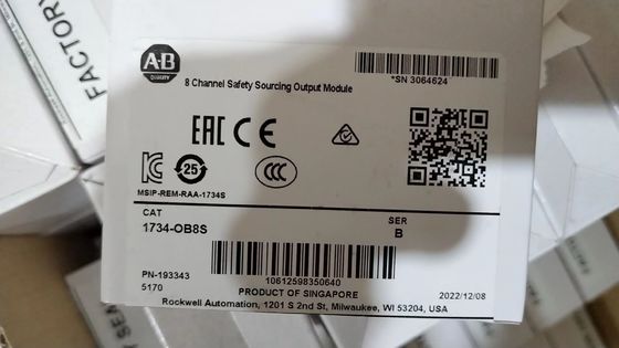 24VDC アレン・ブラッドリー 1734-OB8S POINT I/O 安全 I/O モジュール 八つの電流供給出力チャンネル