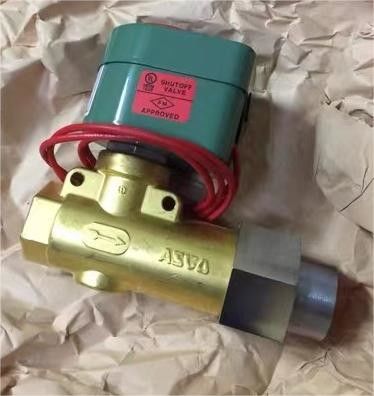 8266D069V 1/2" NPT エマーソン ASCO 2 Way ソレノイドバルブ 燃料オイル 120VAC 1/4" 孔
