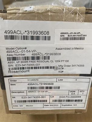 エマーソン・ローズマウント PH センサー 499ACL-01-54-VP 499ACL フリー塩素センサー