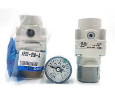 1/4 ポートサイズ SMC ARレギュレーター AR20-02-A AR10-A/AR40-A シリーズセット 圧力範囲 0.05 から 0.85 MPa