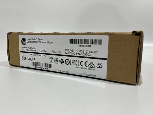 アレン・ブラッドリー 5069-IA16 コンパクト 5000 ディスクリーート入力モジュール 120 / 240 VAC入力