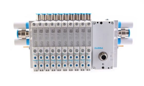 Festo バルブ マニホールド VTUG 多ピンプラグまたはフィールドバス接続 VTUG-14-VRPT-B1T-Q12B-UB-Q6SU-24K+TTSC