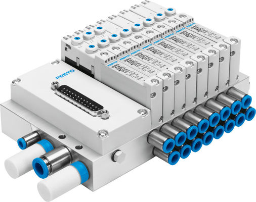 Festo VTUG-10-VRPT-B1T-Q10B-UB-QH6SU-16K+TTSC 多ピンプラグまたはフィールドバス接続付きのバルブコネクトルVTUG