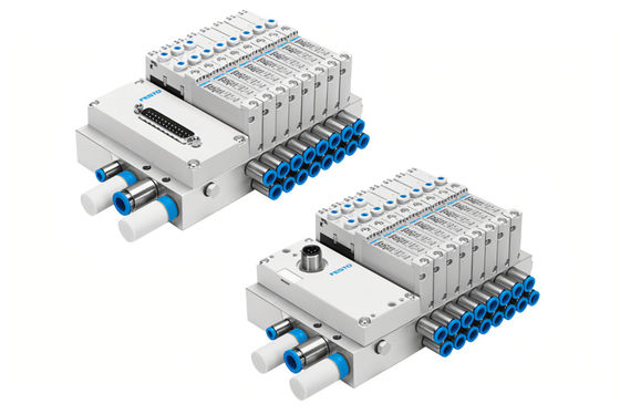 Festo VTUG-10-VRPT-B1T-Q10B-UB-QH6SU-16K+TTSC 多ピンプラグまたはフィールドバス接続付きのバルブコネクトルVTUG
