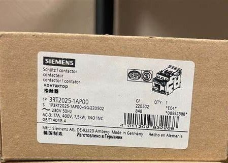 シメンス 3RT2035-1AP00 コンタクター 1 NO 1 NC 補助コンタクト スクロール端末 サイズ S2 6.6W