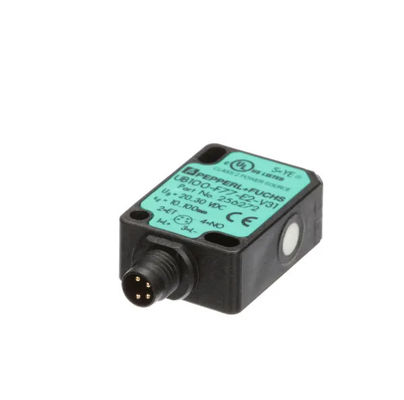 ペッパール・フックス 超音波直接検出センサー UB100-F77-E2-V31 応答遅延 ≤ 50 ms 10 g の質量