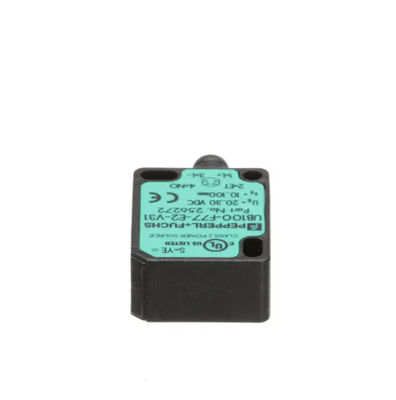 ペッパール・フックス 超音波直接検出センサー UB100-F77-E2-V31 応答遅延 ≤ 50 ms 10 g の質量