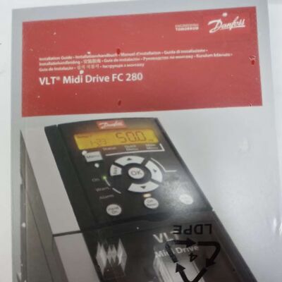 Danfoss FC-280P4K0T4E20H2BXCXX VLT Midi ドライブ 4kW 380-480V Profibus AC 周波数コンバータ