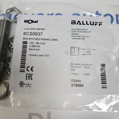 BALLUFF BCS M12T4D2-PSM40C-S04G 容量接近センサー