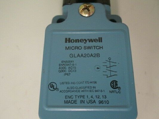 ハニーウェル GLAA20A2B スナップアクション制限スイッチ サイドロータリー 10A 600 VAC 250 VDC 亜鉛 GLAシリーズ