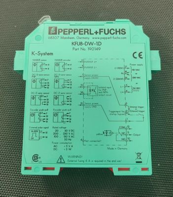 ペッパール+フックス回転速度モニター KFU8-DW-1.D ≤ 10 Hz 切り替える周波数と0.3mm ターゲットサイズ