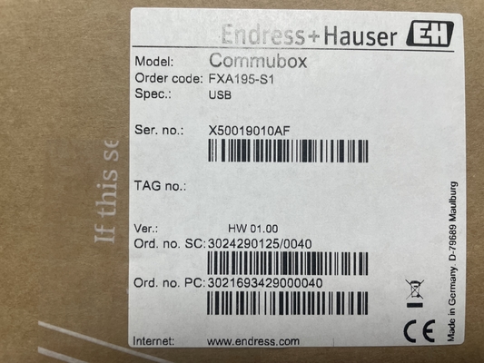 エンドレス・ハウザー FXA195-S1 USB/HARTモデム ドイツでのシームレスな通信用 2 x イーサネットインターフェース